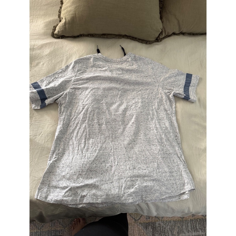 Denver Broncos Fanatics Heather Gray Lace Up T-Shirt NFL Football - Picture 4 of 4